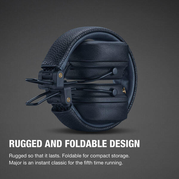 ყურსასმენი Marshall 1006234 MAJOR V, Headset, Wireless, Bluetooth, 3.5mm, Blue
