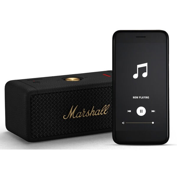 Speaker Marshall 1006234 Emberton II, 20W, Bluetooth, Black & Brass