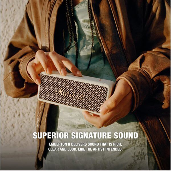 Speaker Marshall 1006237 Emberton II, 20W, Bluetooth, Cream