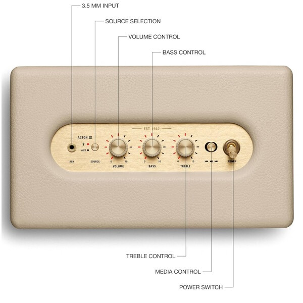 Speaker Marshall 1006005 ACTON III, 60W, Bluetooth, Cream