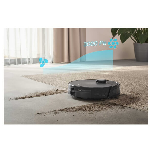 Robotic Vacuum Cleaner Sencor SRV 9085BK, 3000Pa, LiDAR laser Navigation, Black