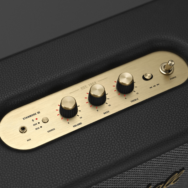 დინამიკი Marshall 1006010 STANMORE III, 80W, Bluetooth, AUX, RCA, Speaker, Black