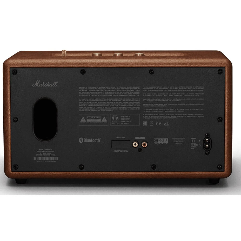 Speaker Marshall 1006080 STANMORE III, 80W, Bluetooth, AUX, RCA, Brown