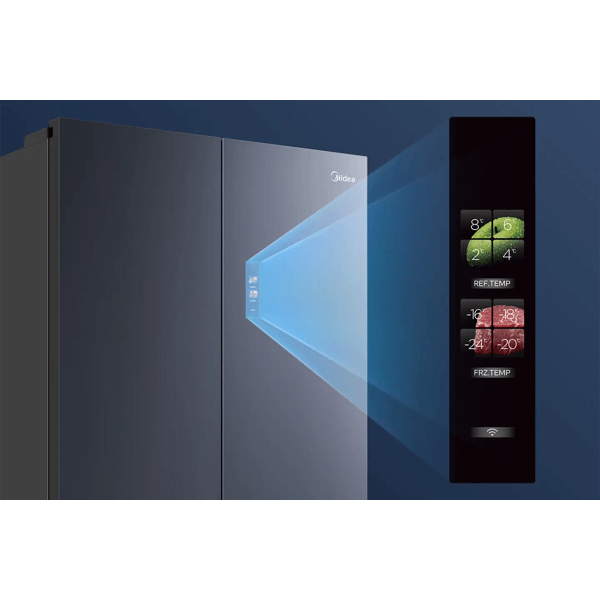 მაცივარი Midea MDRF705BIE70, 568L, A+, 38dB, NO Frost, Refrigerator, Black