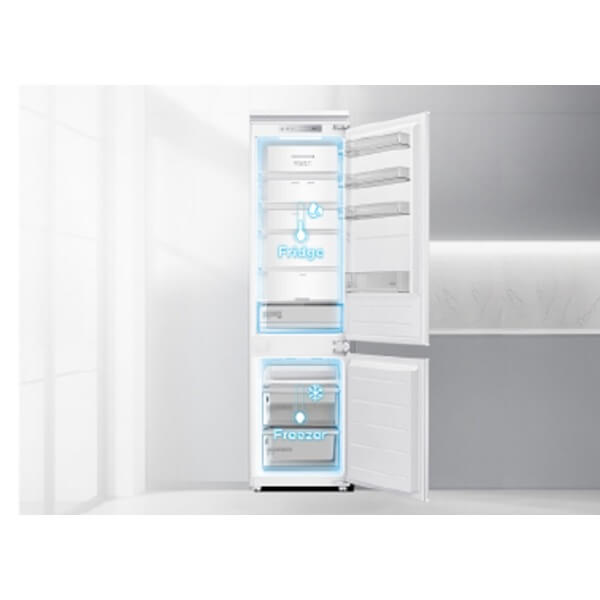 ჩასაშენებელი მაცივარი Midea MDRE411FGE01, E, 300L, 35dB, Built-in Refrigerator, White