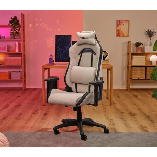 გეიმერული სავარძელი Trust 25532 GXT723B RUYA, Gaming Chair, Beige