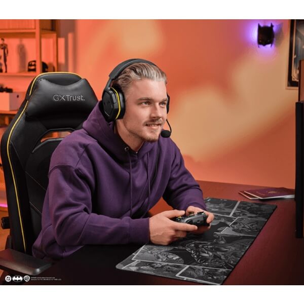 გეიმერული სავარძელი Trust 25787 GXT721BM RUYA PRO GM Batman, Gaming Chair, Black