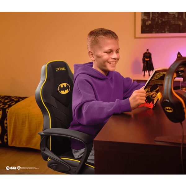 Gaming Chair Trust 25786 GXT703BM REVVO KIDS CHAIR BATMAN, Black