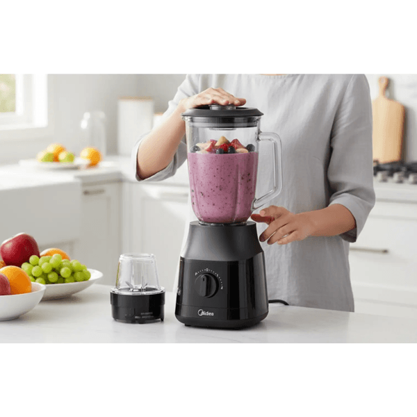 ბლენდერი Midea MJ-BL6013W4, 600W, 1.5L, Blender, Black