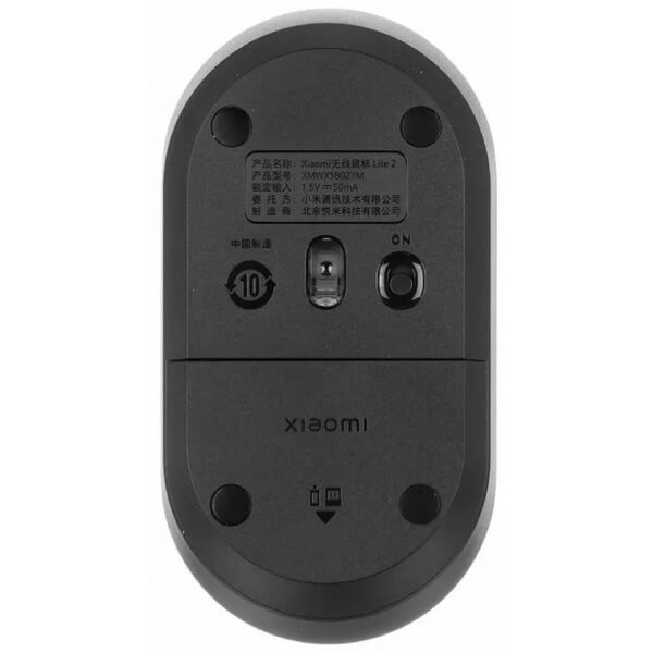 მაუსი Xiaomi BHR8916GL Lite 2, Wireless, USB, Mouse, Black