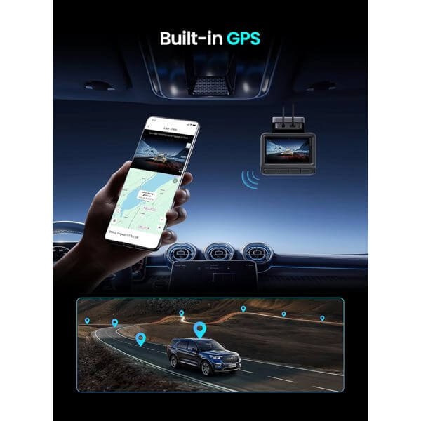 DDPAI Z50 Pro 4K Dash Cam 143° WIFI, GPS, Bluetooth, Car Video Recorder, Black