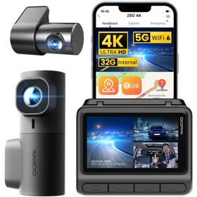 მანქანის ვიდეო რეგისტრატორი DDPAI Z60T, 140°, 4K UHD , WIFI, GPS, Bluetooth, Three-Channel Dashcam, Car Video Recorder, Black