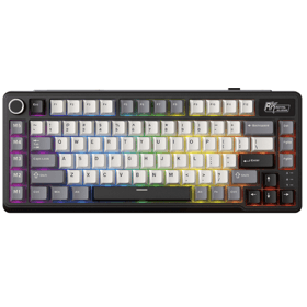 Mechanical Keyboard Royal Kludge RK L75 RGB, Beige Switch, Hot Swappable, Wireless, Type-C, Bluetooth, 2.4GHz, Knight Black
