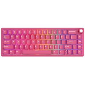 Mechanical Keyboard Royal Kludge R65 RGB, Cream Switch, Hot Swappable, Wired, USB, Berry Red