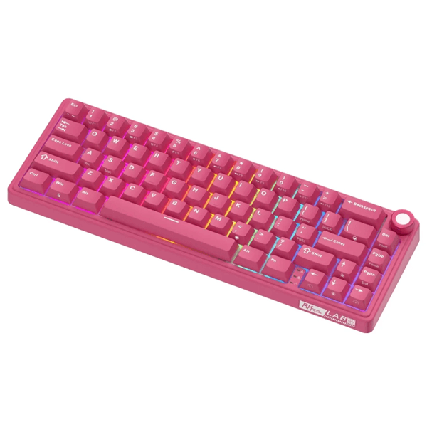 Mechanical Keyboard Royal Kludge R65 RGB, Cream Switch, Hot Swappable, Wired, USB, Berry Red