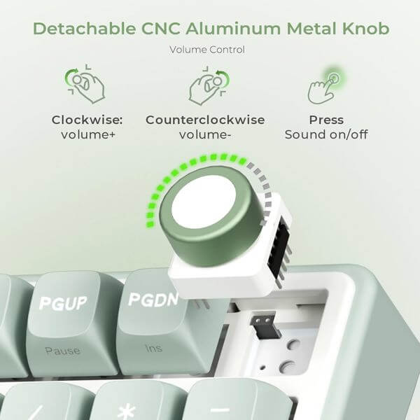 Mechanical Keyboard Royal Kludge RK R98Pro RGB, Beige Switch, Hot Swappable, Wired, Sky Cyan