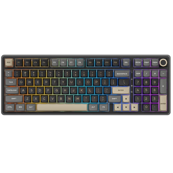 Mechanical Keyboard Royal Kludge RK R98Pro RGB, Beige Switch, Hot Swappable, Wired, Phantom