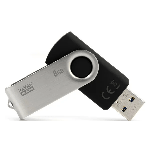 Flash Memory Goodram UTS3-0080K0R11 UTS3, 8GB, USB3.2, Black/Silver