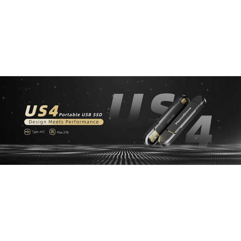 USB ფლეშ მეხსიერება Kingspec US4-128, 128GB, USB3.0, Flash Memory, Black