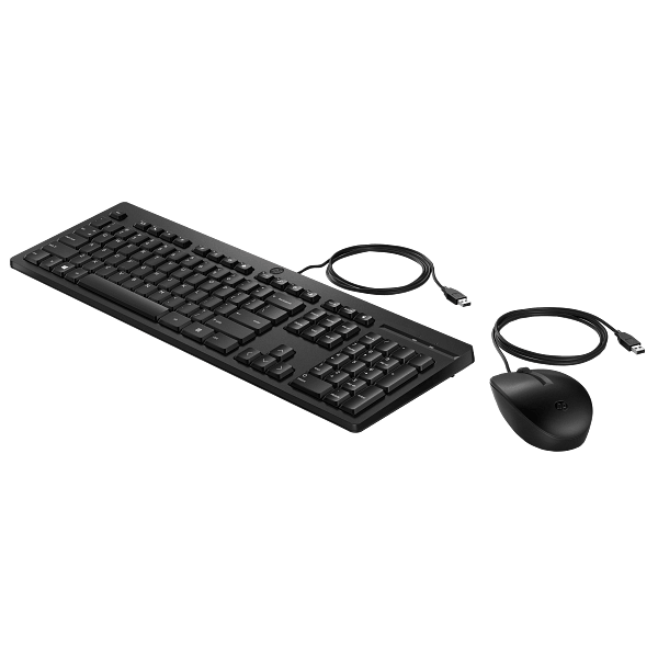 Mouse And Keyboard HP AX2Y7AA 225, Wired, USB, Black