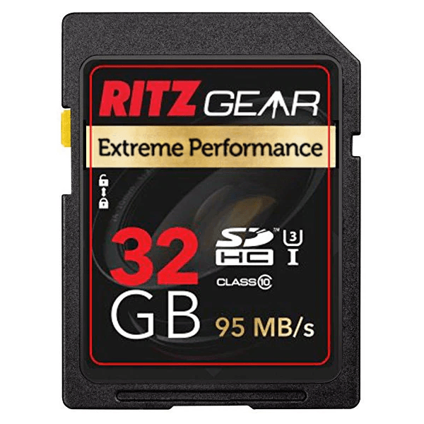 მეხსიერების ბარათი Ritz Gear RGPROSD32GB Extreme Performance, 32GB, SDHC, C10, U3, Black