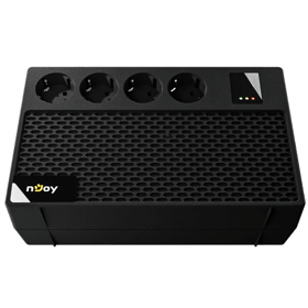 უწყვეტი კვების წყარო NJoy UPCSBLS665TRECG01B Renton 650, Line Interactive, 650VA/360W, 4×Schuko, UPS, Black