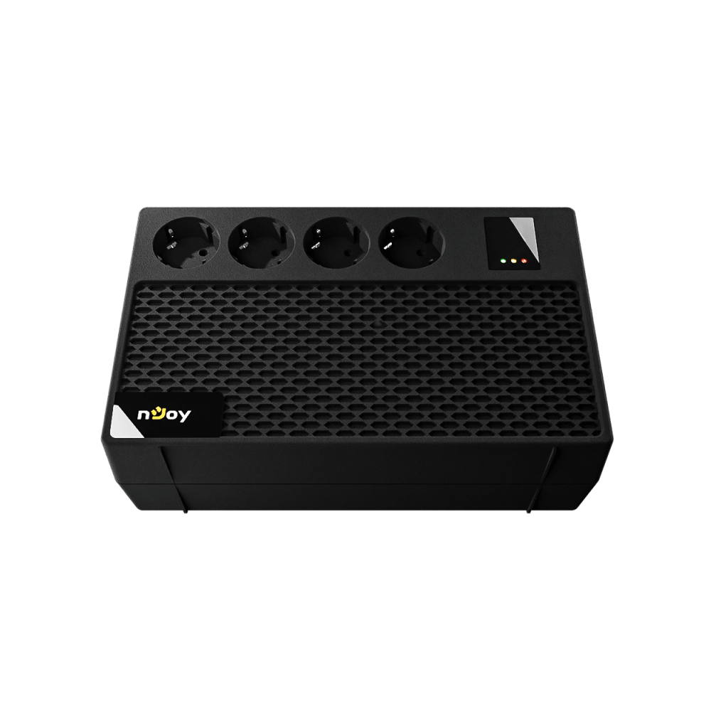 უწყვეტი კვების წყარო NJoy UPCSBLS665TRECG01B Renton 650, Line Interactive, 650VA/360W, 4×Schuko, UPS, Black