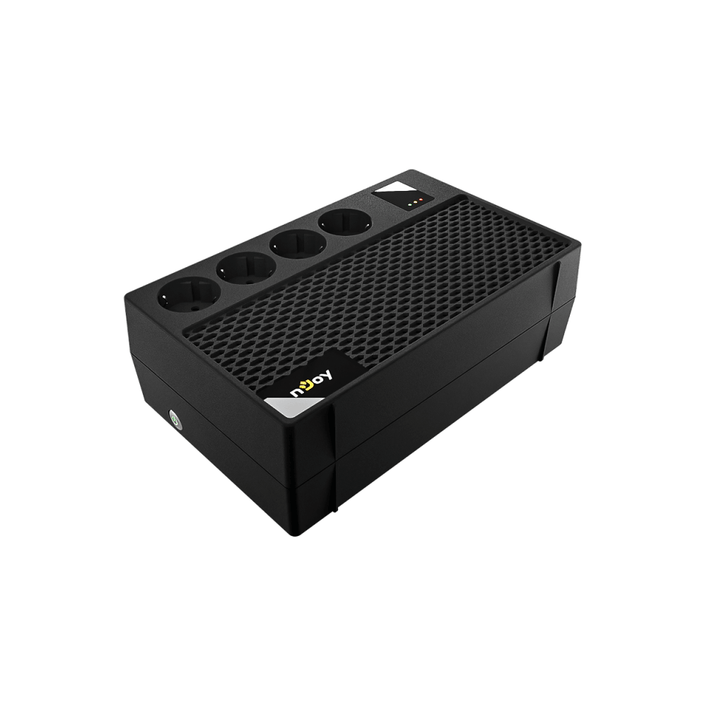 უწყვეტი კვების წყარო NJoy UPCSBLS665TRECG01B Renton 650, Line Interactive, 650VA/360W, 4×Schuko, UPS, Black