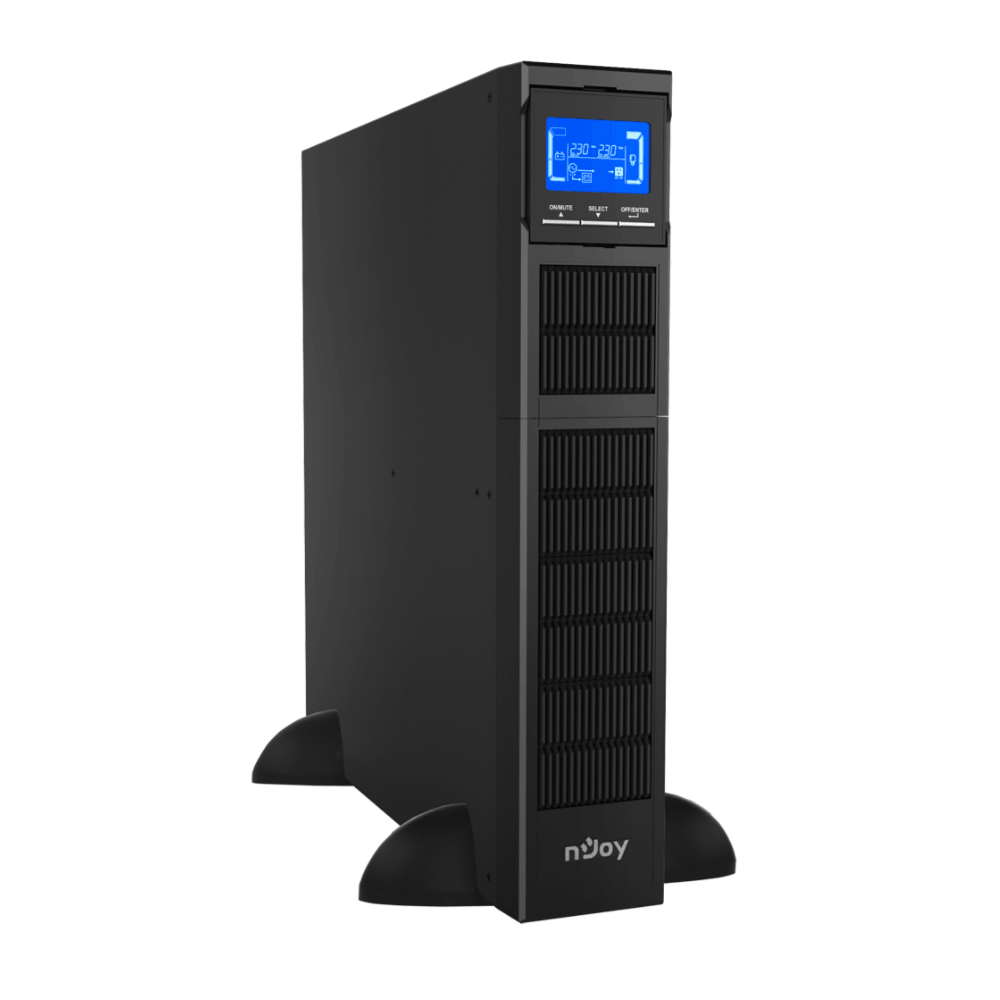 უწყვეტი კვების წყარო NJoy PWUP-OL300BA-AZ01B Balder 3000, on-line, 3000VA/3000W, USB, RS-232, LCD, UPS, Black