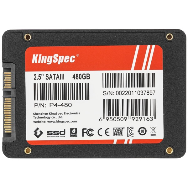 მყარი დისკი KingSpec P4-480, 480GB, 2.5", Internal Hard Drive