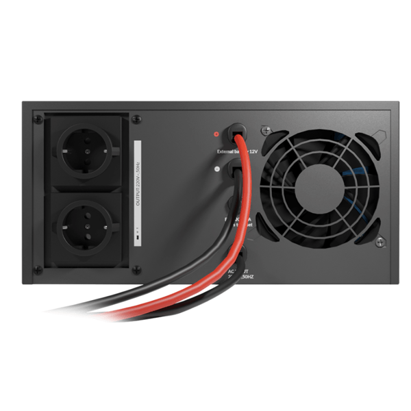 UPS NJoy UPCSTLP812HAICP01B Aira 1200, Line Interactive, 1200VA/1000W, 2×Schuko, LCD, Black