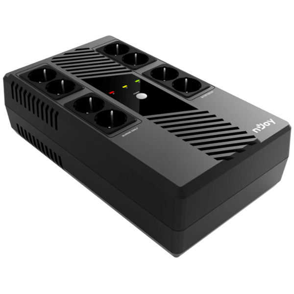 UPS NJoy UPCSBLS660TTOAZ01B Token 600, Line Interactive, 600VA/360W, USB, 8×Schuko, Black