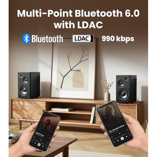 დინამიკი Edifier R2750DB MKII, 144W, HDMI eARC, Optical, Coaxial, Line In, Bluetooth, Powered Bookshelf Speakers, Black