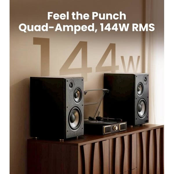 დინამიკი Edifier R2750DB MKII, 144W, HDMI eARC, Optical, Coaxial, Line In, Bluetooth, Powered Bookshelf Speakers, Black
