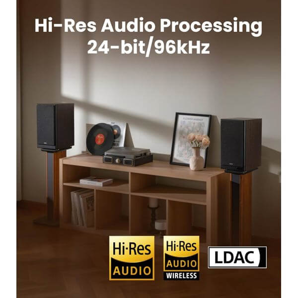 Powered Bookshelf Speakers Edifier R2750DB MKII, 144W, HDMI eARC, Optical, Coaxial, Line In, Bluetooth, Walnut