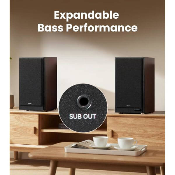 Powered Bookshelf Speakers Edifier R2750DB MKII, 144W, HDMI eARC, Optical, Coaxial, Line In, Bluetooth, Walnut