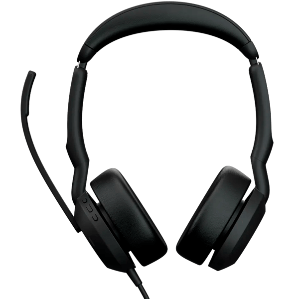ყურსასმენი Jabra 25089-999-799 Evolve2 50 MS Stereo, Headset, Wireless, Type-C/A, Bluetooth, Black