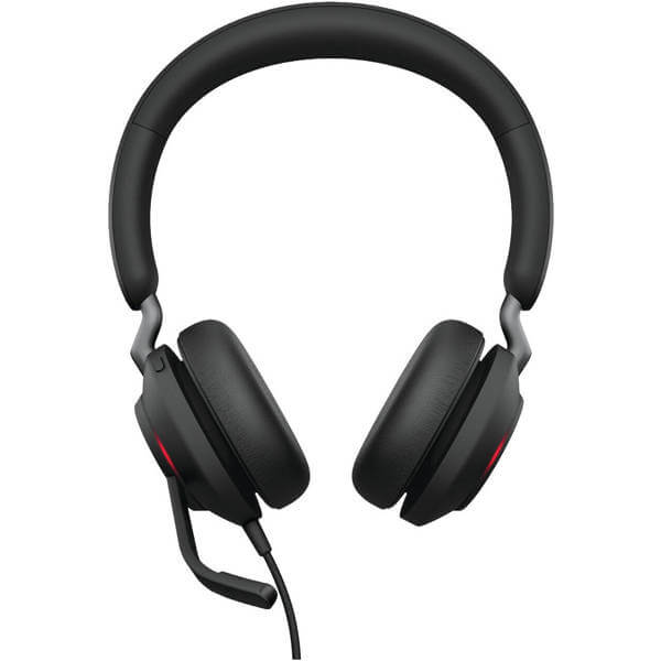 ყურსასმენი Jabra 24189-999-799 Evolve2 40 SE MS Stereo, Headset, Wired, Type-C/A, Black