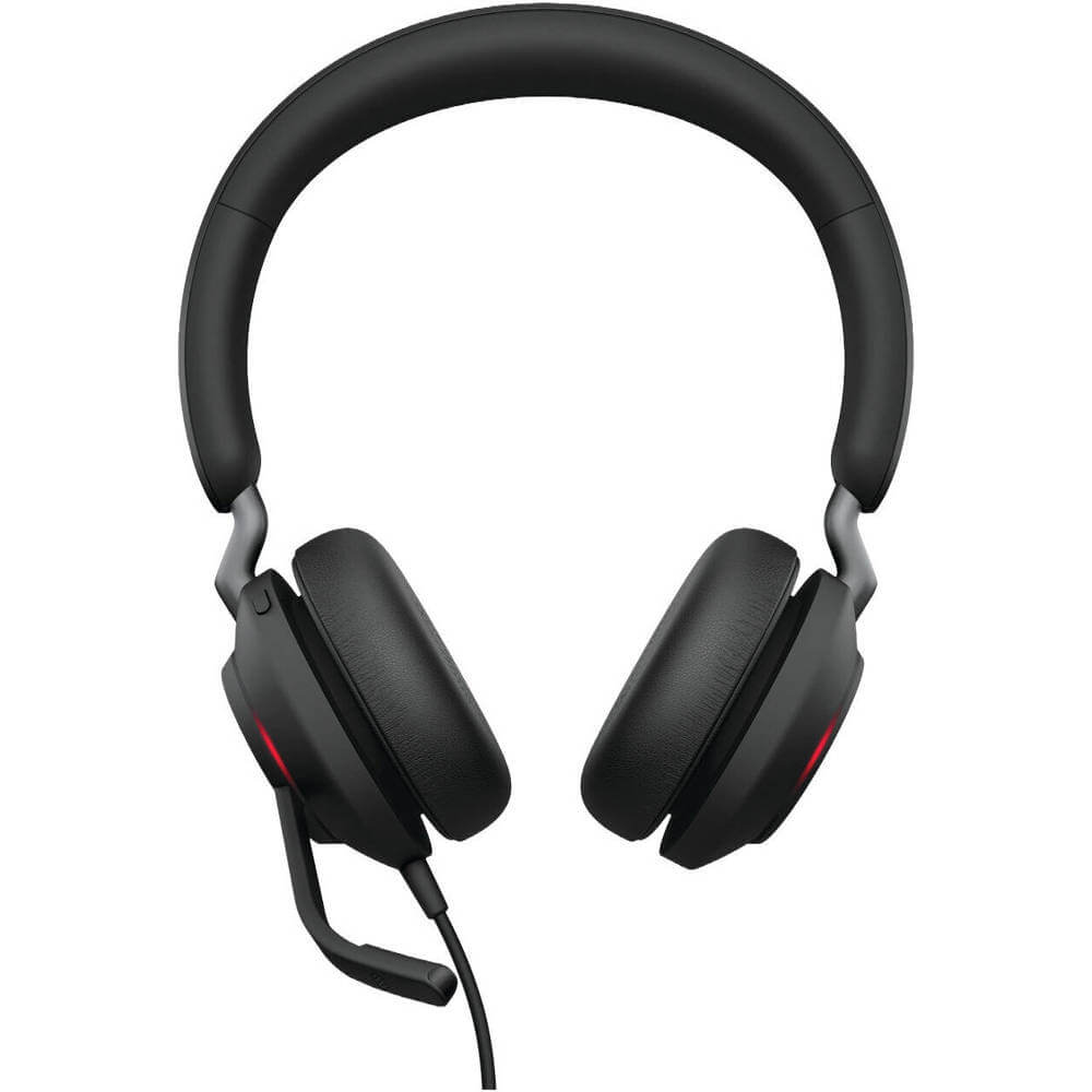 Headset Jabra 24189-999-799 Evolve2 40 SE MS Stereo, Wired, Type-C/A, Black