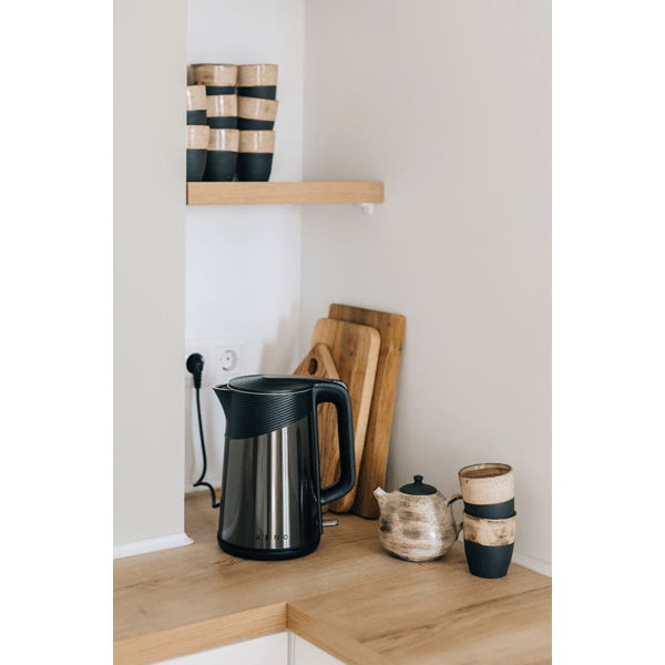 ელექტრო ჩაიდანი Aeno AEK0003 EK3, 2200W, 1.7L, Electric Kettle, Metallic Gray