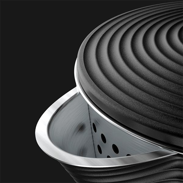 ელექტრო ჩაიდანი Aeno AEK0003 EK3, 2200W, 1.7L, Electric Kettle, Metallic Gray