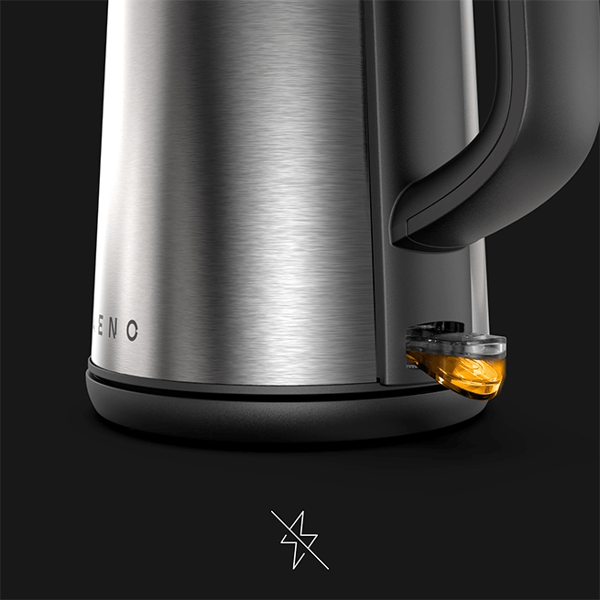 ელექტრო ჩაიდანი Aeno AEK0003 EK3, 2200W, 1.7L, Electric Kettle, Metallic Gray
