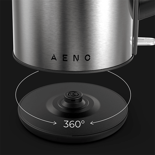ელექტრო ჩაიდანი Aeno AEK0003 EK3, 2200W, 1.7L, Electric Kettle, Metallic Gray