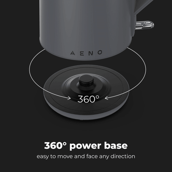 ელექტრო ჩაიდანი Aeno AEK0004 EK4, 2200W, 1.5L, Electric Kettle, Dark Grey