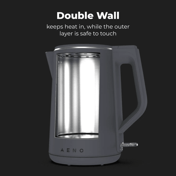 ელექტრო ჩაიდანი Aeno AEK0004 EK4, 2200W, 1.5L, Electric Kettle, Dark Grey