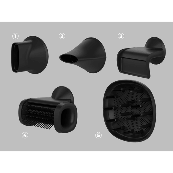 თმის საშრობი Aeno AHD0005B AI ProDryer HD5B, 1500W, Hair Dryer, Black