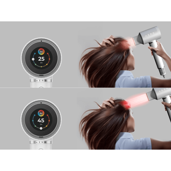 თმის საშრობი Aeno AHD0005W AI ProDryer HD5B, 1500W, Hair Dryer, White