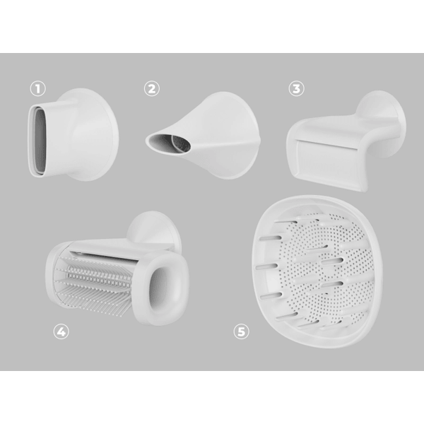 თმის საშრობი Aeno AHD0005W AI ProDryer HD5B, 1500W, Hair Dryer, White