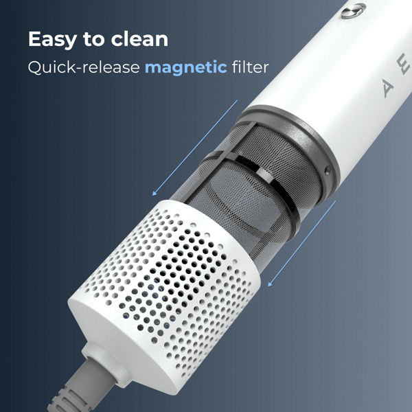თმის სტაილერი Aeno AHS0001, 1200W, Hair Styler, White