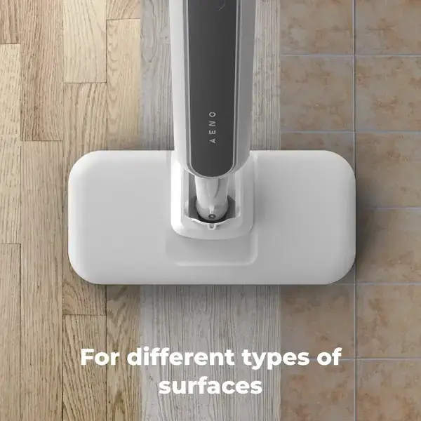 ორთქლით საწმენდი აპარატი Aeno ASM0002 SM2, 1200W, 0.275L, Steam Mop, White/Grey
